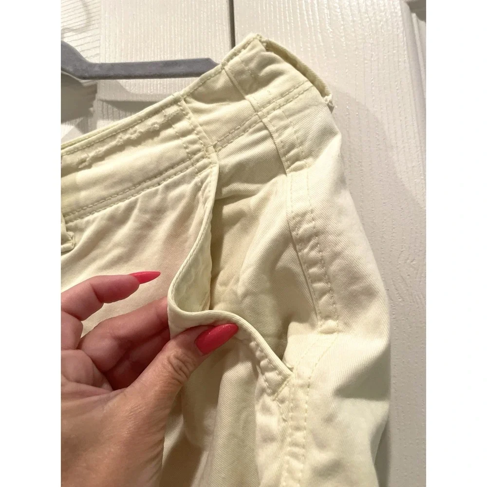 american eagle Y2K Men's LONGBOARD pale Yellow Shorts Size 30 Relaxed Fit AE